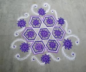 Rangoli: my kutti kolam!
